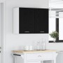 Mueble colgante con estante Roble negro 80 x 31 x 60 cm
