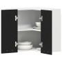 Armario Colgante Esquinero Roble negro 57 x 57 x 60 cm