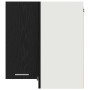 Armario Colgante Esquinero Roble negro 57 x 57 x 60 cm