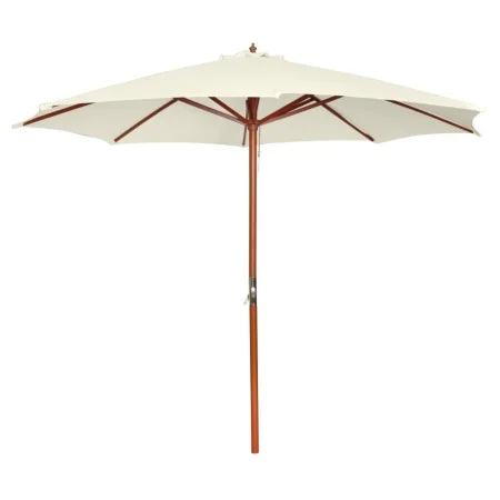 Sombrilla blanca arena 300x258 cm de vidaXL, Sombrillas - Ref: Foro24-40437, Precio: 94,53 €, Descuento: %