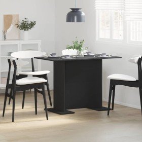 Mesa de Comedor Negro 110 x 60 x 75 cm Madera contrachapada en Mesas de cocina y de comedor | Comprar online en Foro24