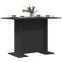Mesa de Comedor Negro 110 x 60 x 75 cm Madera contrachapada