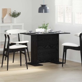 Mesa de Comedor Roble negro 110 x 60 x 75 cm