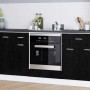 Mueble de horno Riga Roble negro 60 x 46 x 81,5 cm