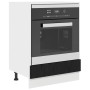 Mueble de horno Riga Roble negro 60 x 46 x 81,5 cm