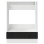 Mueble de horno Riga Roble negro 60 x 46 x 81,5 cm