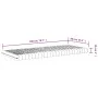 7-zone foam mattress hardness 20 ILD white 90x200 cm by vidaXL, Mattresses - Ref: Foro24-356352, Price: 107,30 €, Discount: %