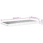 7-Zonen-Schaumstoffmatratze Härte 20 ILD weiß 90x200 cm von vidaXL, Matratzen - Ref: Foro24-356352, Preis: 109,26 €, Rabatt: %
