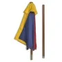 Picnic table and children's benches with multicolored wooden umbrella by vidaXL, Garden tables - Ref: Foro24-40773, Price: 89...