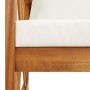 Muebles de jardín 3 piezas con cojines madera maciza de acacia de vidaXL, Conjuntos de jardín - Ref: Foro24-3057988, Precio: ...