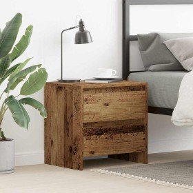 Armario de Noche con cajón Madera vieja 45 x 34 x 44.5 cm en Mesitas de noche | Comprar online en Foro24
