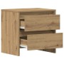 Armario de Noche 2 pcs Roble artisan 45 x 34 x 44.5 cm
