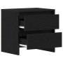 Armario de Noche con cajón Roble negro 45 x 34 x 44.5 cm