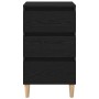 Armario de Noche con cajón Roble negro 40 x 35 x 70 cm