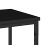 Mesa Consola con estante Otro Roble negro 200 x 30 x 75 cm