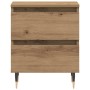Armario de Noche con cajón 2 pcs Roble artisan 40 x 35 x 50 cm