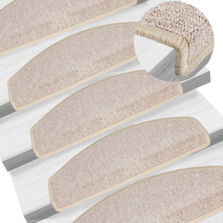 Felpudos para escaleras 15 unidades 65x24x4 cm gris topo
