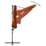 Sombrilla voladiza con poste de acero terracota 300 cm de vidaXL, Sombrillas - Ref: Foro24-312313, Precio: 128,15 €, Descuent...