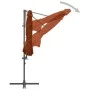 Sombrilla voladiza con poste de acero terracota 300 cm de vidaXL, Sombrillas - Ref: Foro24-312313, Precio: 121,52 €, Descuent...