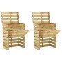 Compostadores de láminas 2 uds madera de pino 80x50x100 cm en Compostadores | Comprar online en Foro24