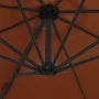 Sombrilla voladiza con poste de acero terracota 300 cm de vidaXL, Sombrillas - Ref: Foro24-312313, Precio: 121,52 €, Descuent...