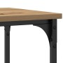 Mesa Consola con estante Roble artisan 100 x 35 x 75 cm