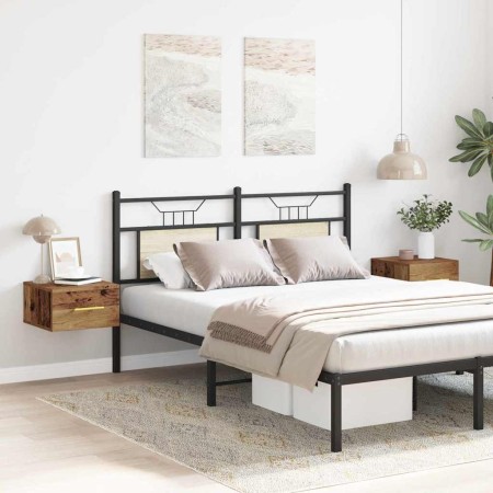 Armario de Noche 2 pcs Madera vieja 35 x 35 x 20 cm