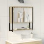 Espejo de baño Beige 60 x 16 x 60 cm Madera contrachapada