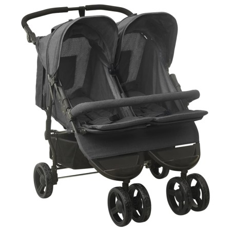 Anthracite gray steel cufflinks trolley by vidaXL, Baby strollers - Ref: Foro24-10242, Price: 264,84 €, Discount: %