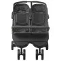 Carrito para gemelos de acero gris antracita de vidaXL, Cochecitos de bebé - Ref: Foro24-10242, Precio: 279,36 €, Descuento: %