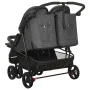 Carrito para gemelos de acero gris antracita de vidaXL, Cochecitos de bebé - Ref: Foro24-10242, Precio: 279,36 €, Descuento: %