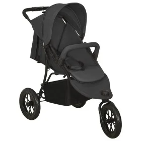 Kinderwagen aus anthrazitgrauem Stahl von vidaXL, Kinderwagen - Ref: Foro24-10260, Preis: 197,31 €, Rabatt: %