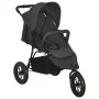 Anthracite gray steel baby stroller by vidaXL, Baby strollers - Ref: Foro24-10260, Price: 196,96 €, Discount: %