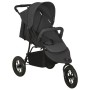 Cochecito de bebé de acero gris antracita de vidaXL, Cochecitos de bebé - Ref: Foro24-10260, Precio: 179,87 €, Descuento: %