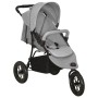 Hellgrauer Kinderwagen aus Stahl von vidaXL, Kinderwagen - Ref: Foro24-10259, Preis: 180,79 €, Rabatt: %