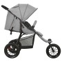 Hellgrauer Kinderwagen aus Stahl von vidaXL, Kinderwagen - Ref: Foro24-10259, Preis: 180,79 €, Rabatt: %