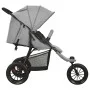 Hellgrauer Kinderwagen aus Stahl von vidaXL, Kinderwagen - Ref: Foro24-10259, Preis: 201,56 €, Rabatt: %