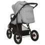 Hellgrauer Kinderwagen aus Stahl von vidaXL, Kinderwagen - Ref: Foro24-10259, Preis: 180,79 €, Rabatt: %