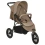 Taupegrauer Kinderwagen aus Stahl von vidaXL, Kinderwagen - Ref: Foro24-10261, Preis: 236,08 €, Rabatt: %