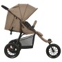 Cochecito de bebé de acero gris taupe de vidaXL, Cochecitos de bebé - Ref: Foro24-10261, Precio: 241,46 €, Descuento: %