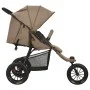 Taupegrauer Kinderwagen aus Stahl von vidaXL, Kinderwagen - Ref: Foro24-10261, Preis: 236,08 €, Rabatt: %