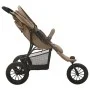 Taupegrauer Kinderwagen aus Stahl von vidaXL, Kinderwagen - Ref: Foro24-10261, Preis: 236,08 €, Rabatt: %