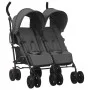 Carrito para gemelos de acero gris antracita de vidaXL, Cochecitos de bebé - Ref: Foro24-10236, Precio: 208,06 €, Descuento: %