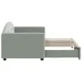 Sofá cama nido terciopelo gris claro 80x200 cm de vidaXL, Camas y somieres - Ref: Foro24-3197294, Precio: 244,92 €, Descuento: %