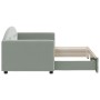 Sofá cama nido terciopelo gris claro 80x200 cm de vidaXL, Camas y somieres - Ref: Foro24-3197294, Precio: 250,55 €