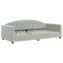 Sofá cama nido terciopelo gris claro 80x200 cm de vidaXL, Camas y somieres - Ref: Foro24-3197294, Precio: 244,92 €, Descuento: %