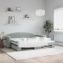 Sofá cama nido terciopelo gris claro 90x190 cm de vidaXL, Camas y somieres - Ref: Foro24-3197314, Precio: 250,55 €