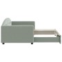 Light gray velvet trundle sofa bed 90x190 cm by vidaXL, Beds and slatted bases - Ref: Foro24-3197314, Price: 246,13 €, Discou...
