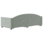 Sofá cama nido terciopelo gris claro 90x190 cm de vidaXL, Camas y somieres - Ref: Foro24-3197314, Precio: 250,55 €