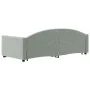Sofá cama nido terciopelo gris claro 90x190 cm de vidaXL, Camas y somieres - Ref: Foro24-3197314, Precio: 242,42 €, Descuento: %